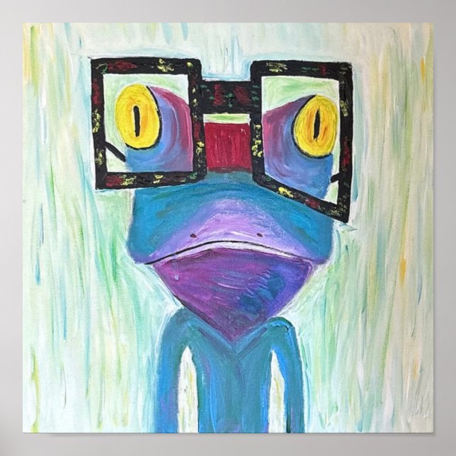 Frog Fine Art PopArt  Poster (Front)