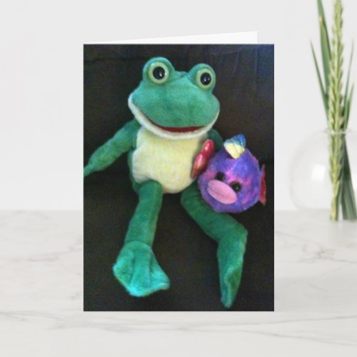 FROG  FISH 1st BIRTHDAY GREETING GROUP TOO Card