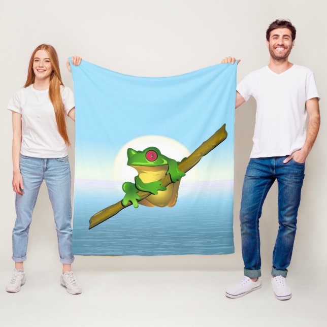 Frog Fleece Blanket (In Situ)