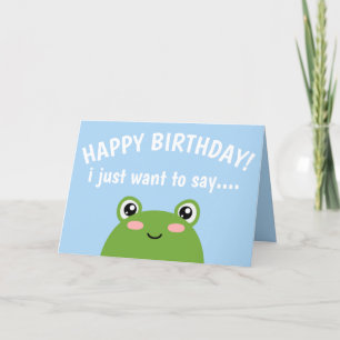 Frog Folded Card