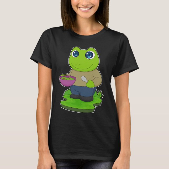 Frog Food Bowl T-Shirt (Front)