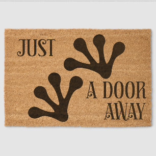 Frog footprints - Just a door away Fiber Doormat