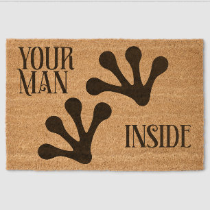 Frog footprints - Your man inside Fiber Doormat