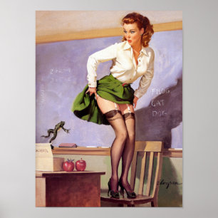 Frog for Teacher Pin Up Poster