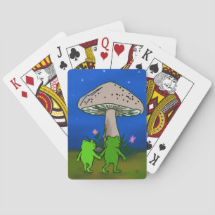 Frog Friends Couple Whimsical Cute Playing Cards