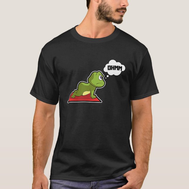 Frog Frog Yoga Poses Sports Gymnastics Ohm Heartbe T-Shirt (Front)