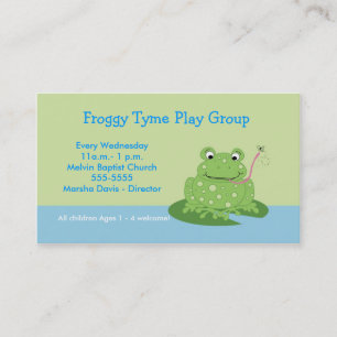 Frog Froggy Business Card Template
