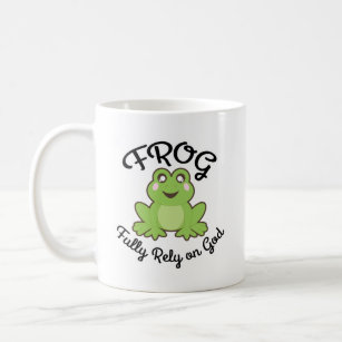 FROG- Fully Rely on God Coffee Mug