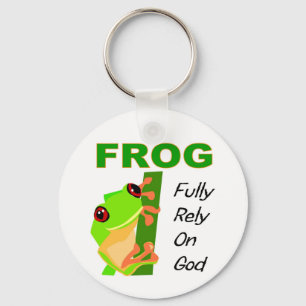 FROG, Fully rely on God Keychain
