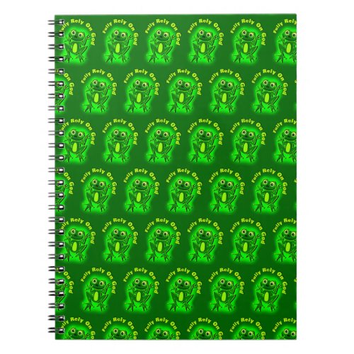 FROG Fully Rely on God Notebook