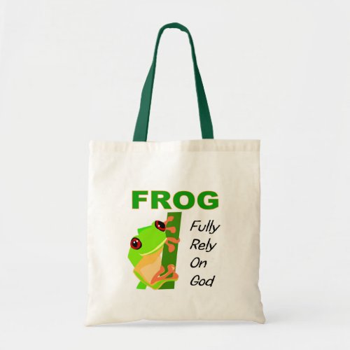 FROG Fully rely on God Tote Bag