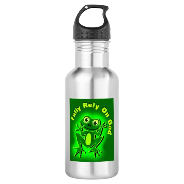FROG Fully Rely on God Water Bottle (Front)