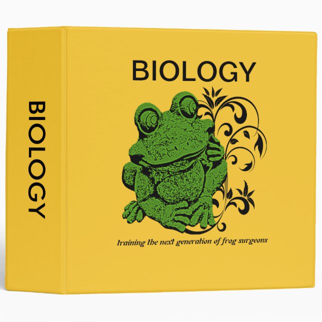 Frog Fun Biology Binder (Front/Spine)