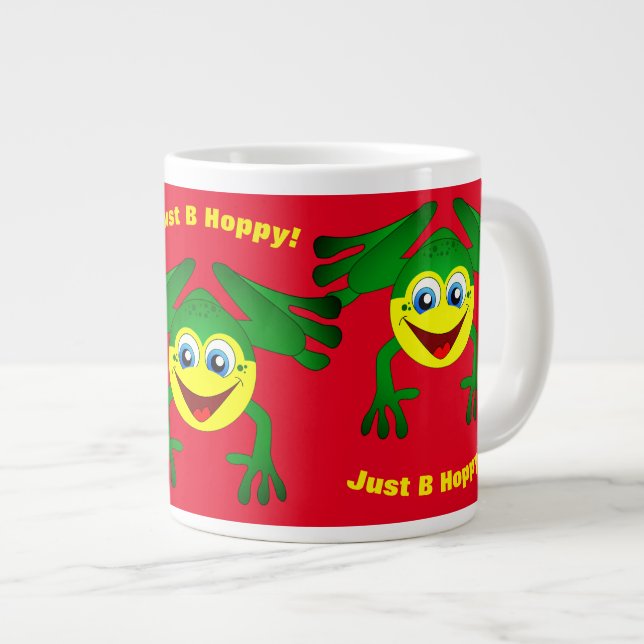 Frog Fun Chilly Day  Giant Coffee Mug (Front Right)