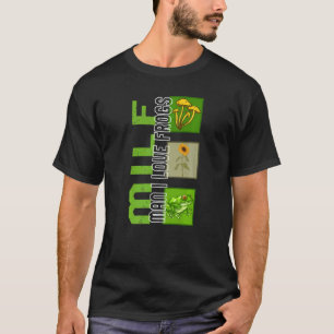 Frog Fungus Man Love Frogs Mushroom Vintage Botani T-Shirt