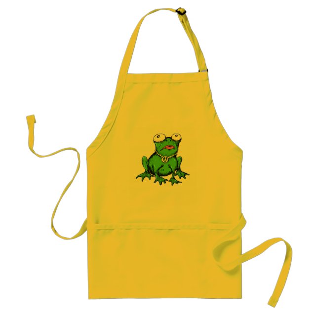 frog funny apron design (Front)