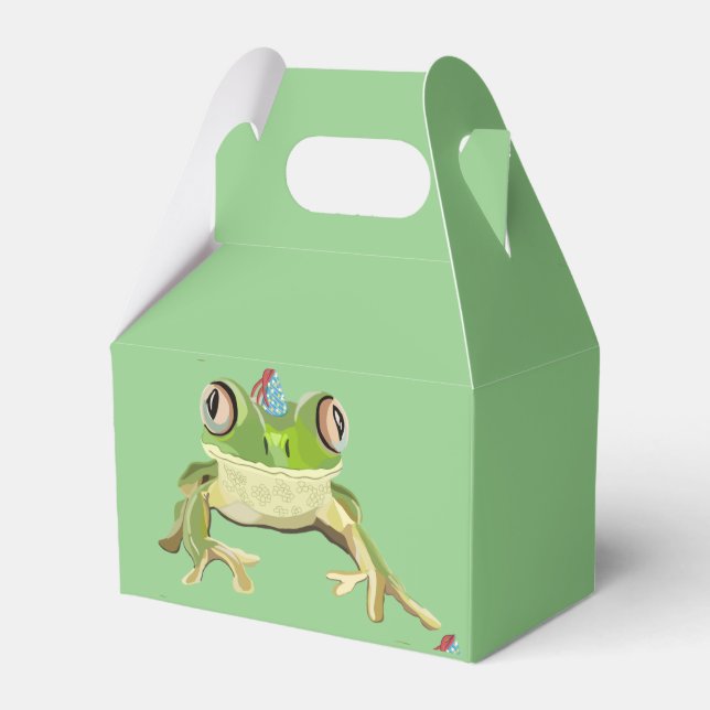 Frog Gift bags Favor Boxes (Front Side)