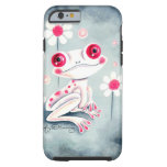 Frog Girly Pink Cute Tough Iphone 6 Case at Zazzle