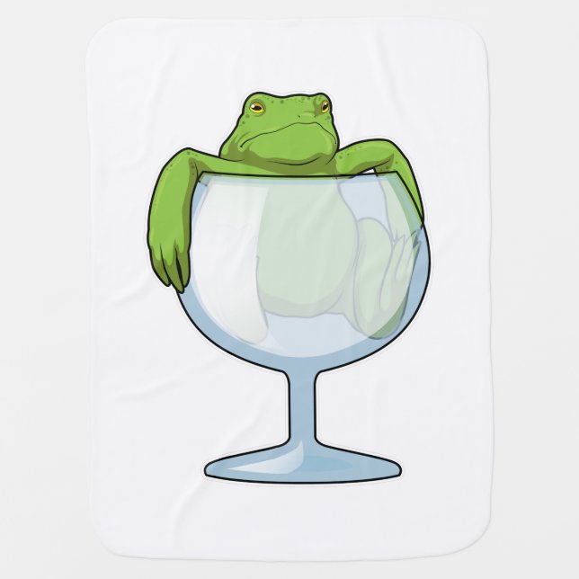 Frog Glass Baby Blanket (Front)