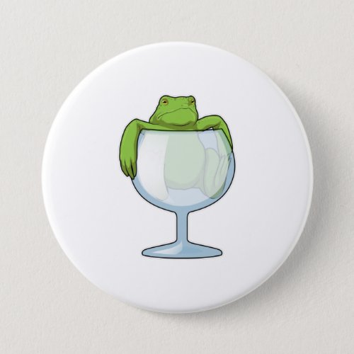 Frog Glass Button