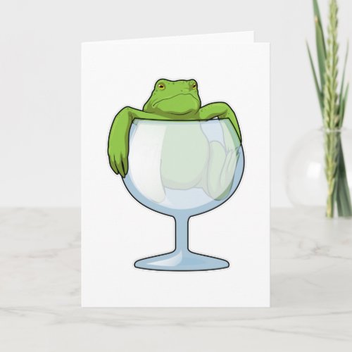 Frog Glass Card