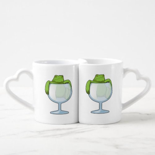 Frog Glass Coffee Mug Set