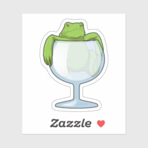 Frog Glass Sticker