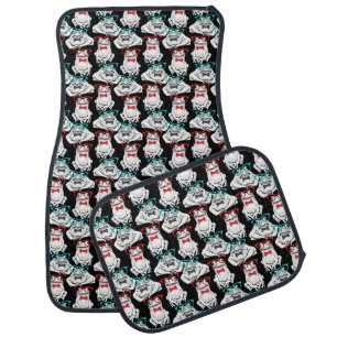 Frog Glasses Pattern Car Floor Mat
