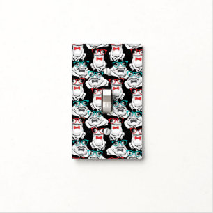 Frog Glasses Pattern Light Switch Cover