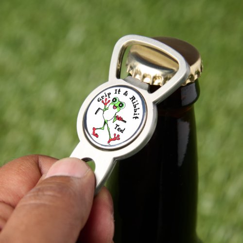 Frog Golfing Grip It and Ribbit Funny Personalized Divot Tool