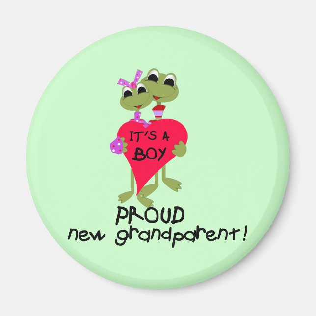 Frog Grandparent of Boy Tshirts and Gifts Magnet (Front)