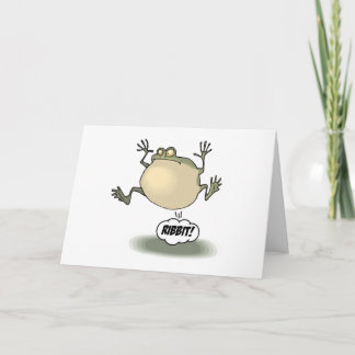 Frog Greeting Card