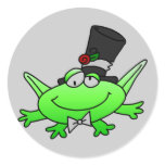 Frog Groom T-shirts and Gifts Classic Round Sticker