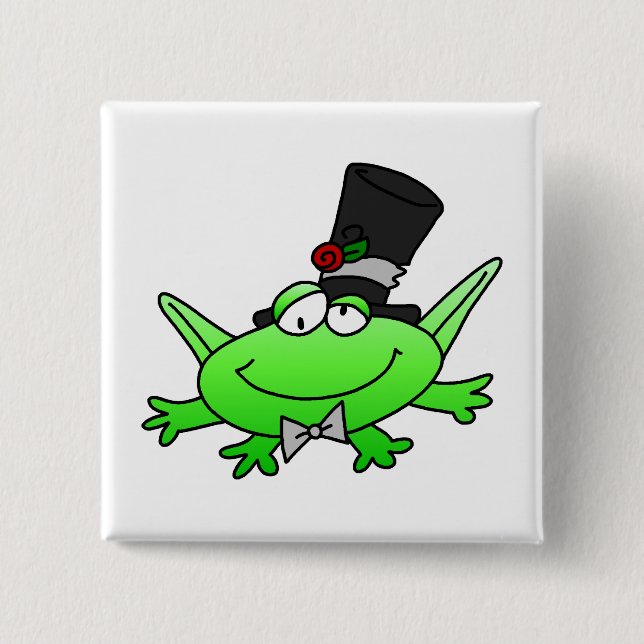 Frog Groom T-shirts and Gifts Pinback Button (Front)