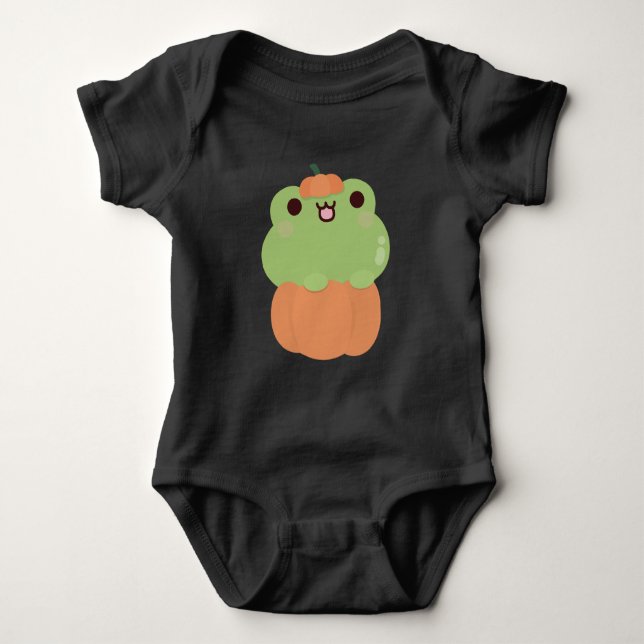 Frog Halloween Baby Bodysuit (Front)