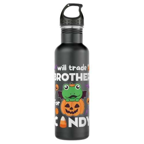 Frog Halloween Pumpkin Frogs Trade Brother For Can Stainless Steel Water Bottle