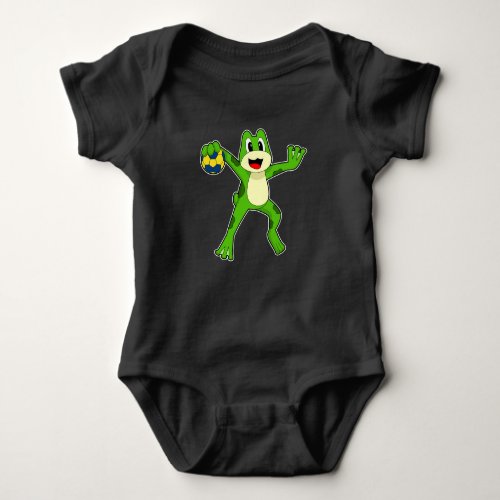 Frog Handball player Handball Baby Bodysuit