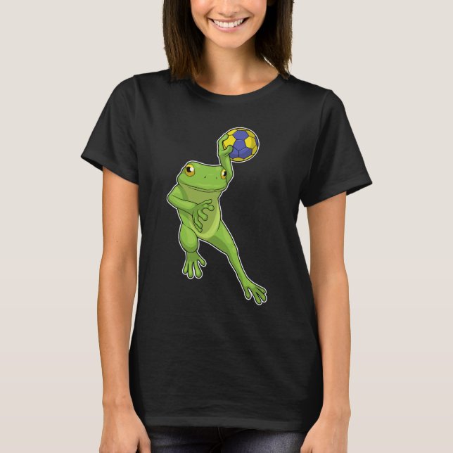 Frog Handball player Handball T-Shirt (Front)
