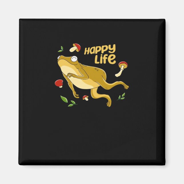 Frog Happy Essential Minimal Design Magnet (Front)