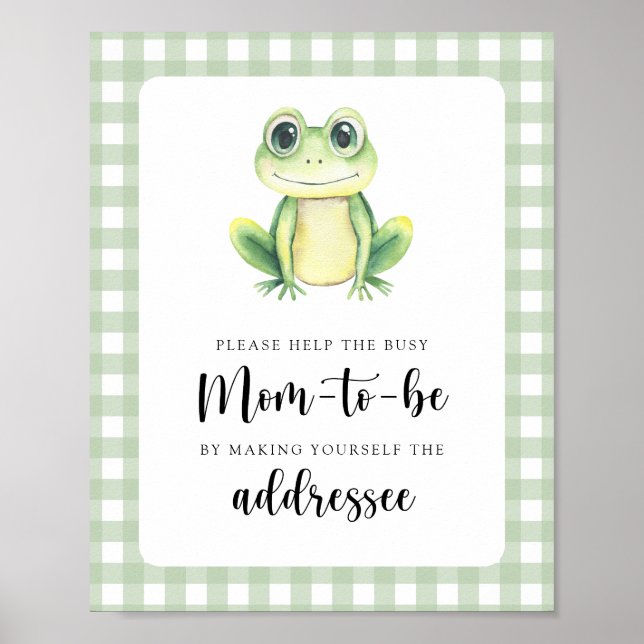 Frog - Help the Busy Mom-to-Be Poster (Front)