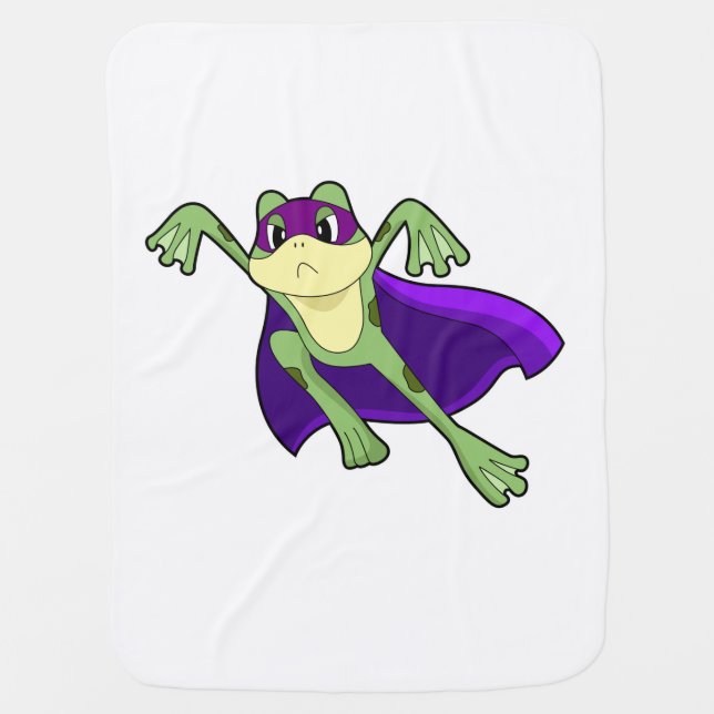 Frog Hero Baby Blanket (Front)