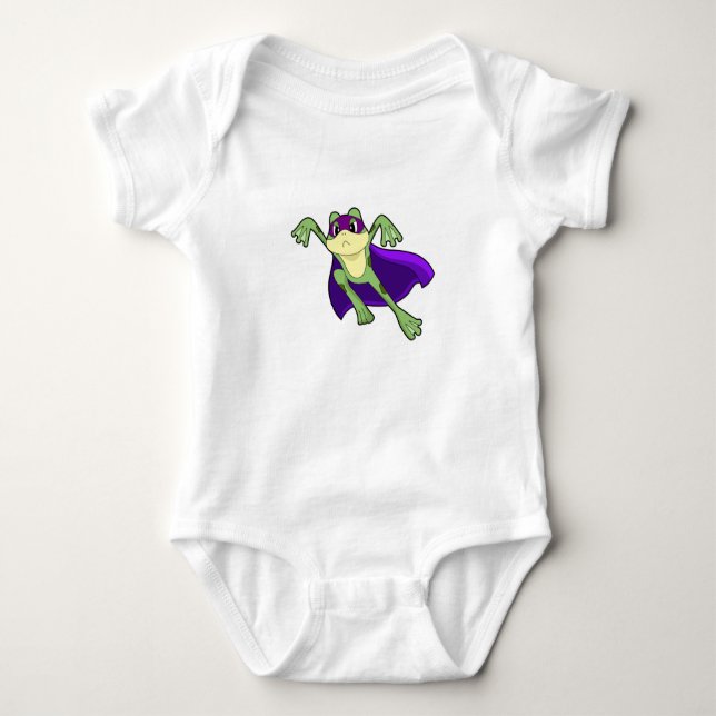 Frog Hero Baby Bodysuit (Front)