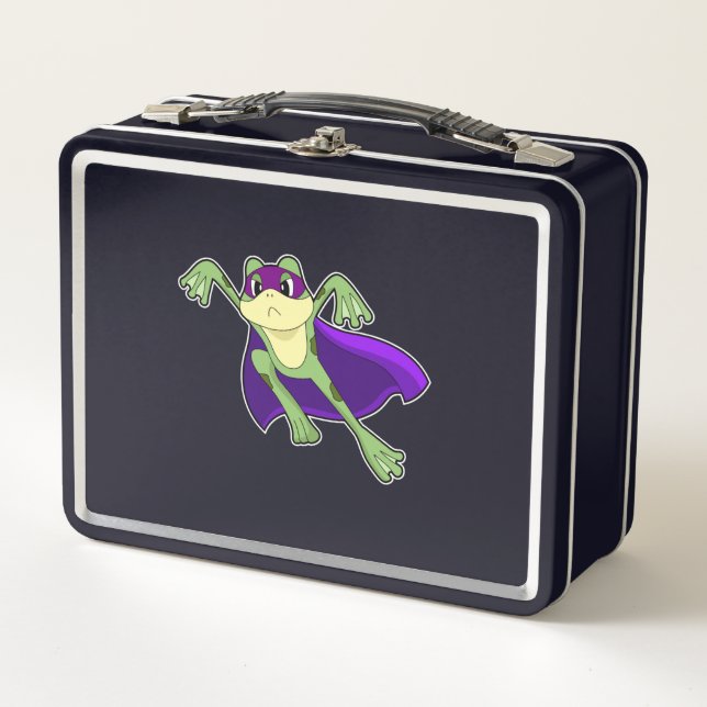 Frog Hero Metal Lunch Box (Front)