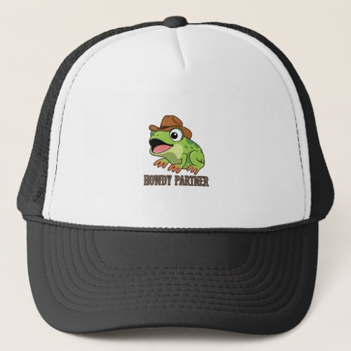 Frog _ Howdy Partner Trucker Hat