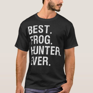 Frog Hunter Funny Bullfrog Gigging Hunting T-Shirt