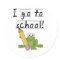Frog I Go To School Tshirts and Gifts