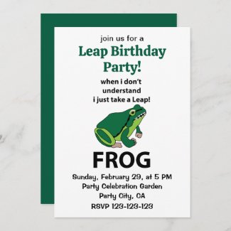 Frog  I Just Take A Leap Frog Birthday