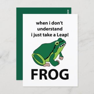 Frog  I Just Take A Leap Frog