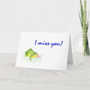 Frog 'I Miss You!' card