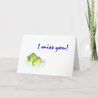 Frog 'I Miss You!' card